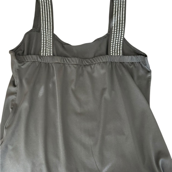 Chic Me Rhinestone Studded Black Knit Camisole - Picture 3 of 4